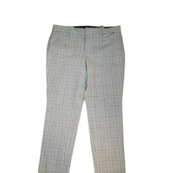 Banana Republic Size 12  STRETCH Plaid Sloan Pants Work Career - Picture 2 of 3